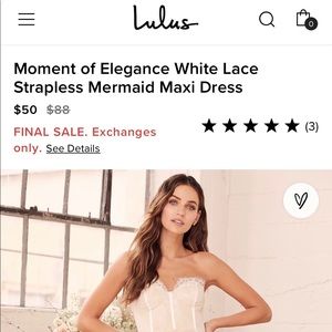 Lulu’s lace dress